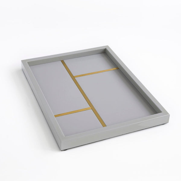 Grey Decorative Tray